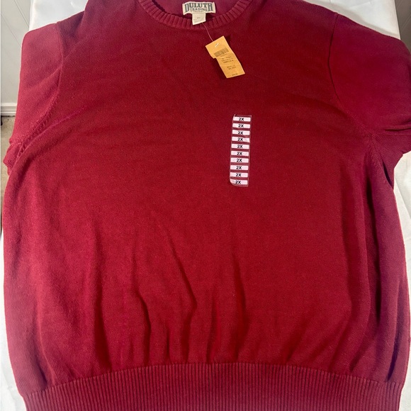 Duluth Trading Co Other - Duluth Trading Co Classic Red Crewneck Sweater Strongarm